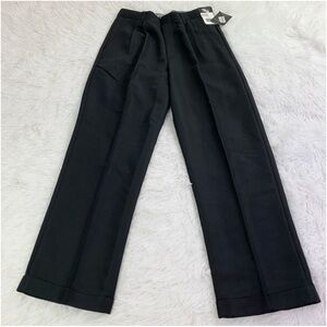 Claiborne NWT Boys Black pleated front Dress Pants wrinkle resistant
